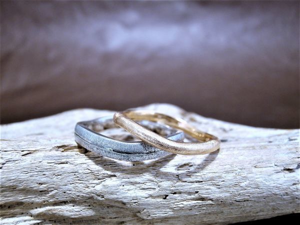 佐賀錦デザインの結婚指輪