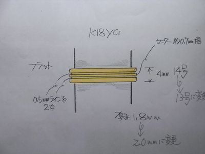 リングデザイン画