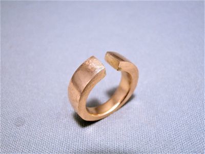 鍛造の手作りリング