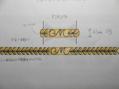 ハワイアンジュエリーのデザイン画