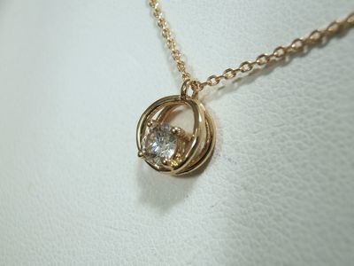 シンプルダイヤモンドネックレス
