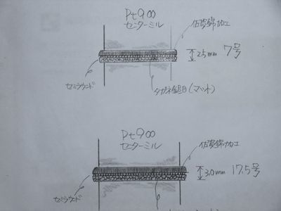 結婚指輪デザイン画